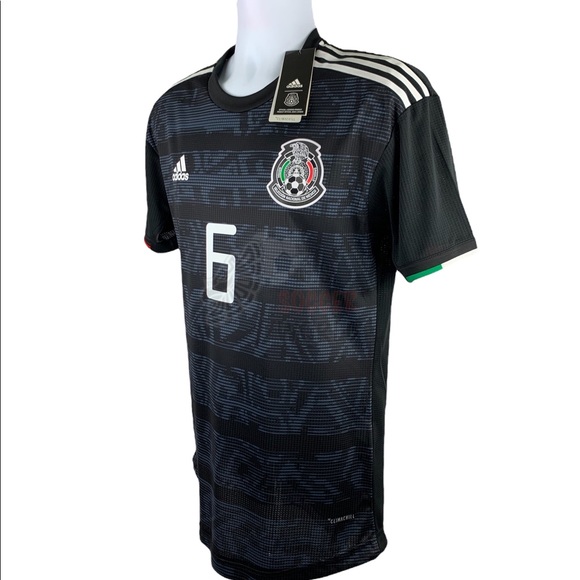 Jonathan dos Santos #6 Mexico Home Authentic Mens Soccer Jersey World Cup - Picture 9 of 11